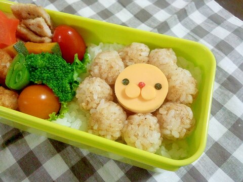 簡単キャラ弁☆ポンデライオンのお弁当♪